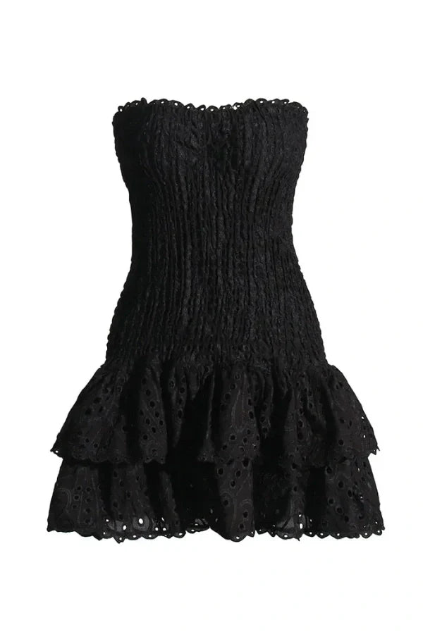 Strapless Mini Dress Summer Style Flattering Fit