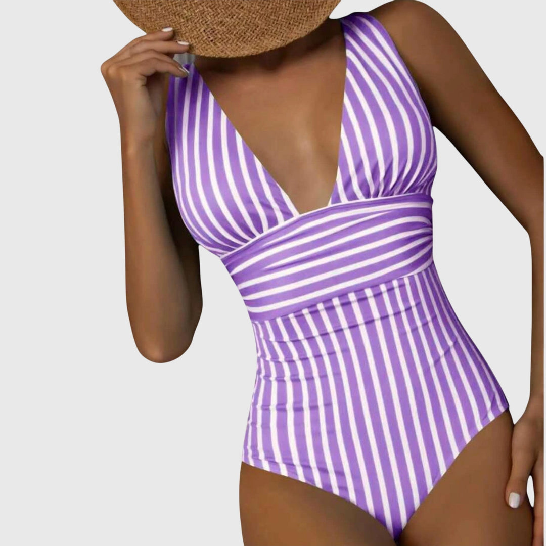 Shaped Swimsuit V Neck Summer Beach Swimwear Stylish Fit