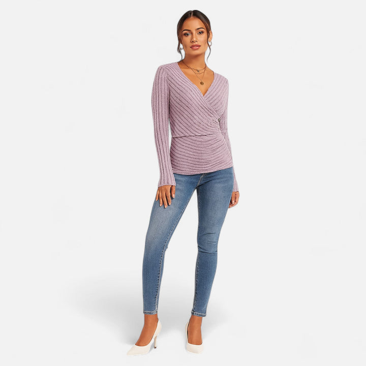 Top Long Sleeve Sculpting Fit Premium Elegant Style