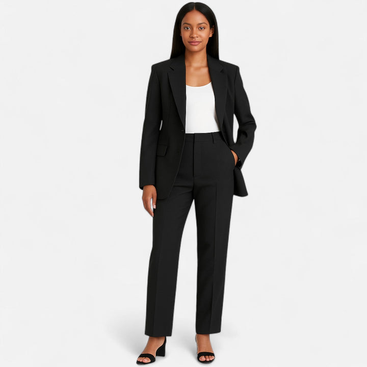 Two Piece Suit Women Structured Fit Elegant Tailored Style Modern Look
