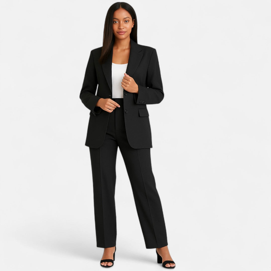Two Piece Suit Women Structured Fit Elegant Tailored Style Modern Look