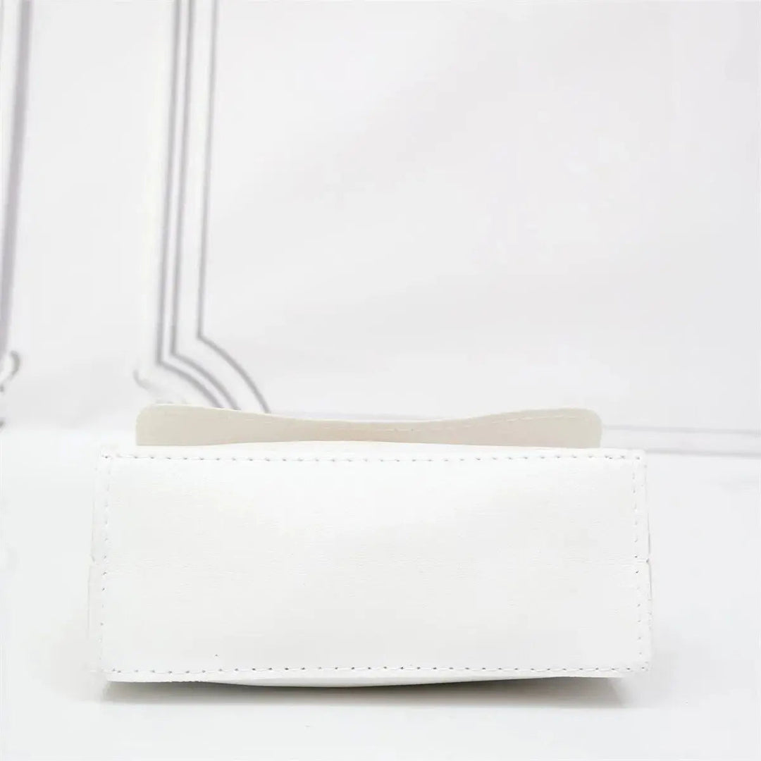 Top Handle Handbag with Scarf Handle and Chain Strap for Women