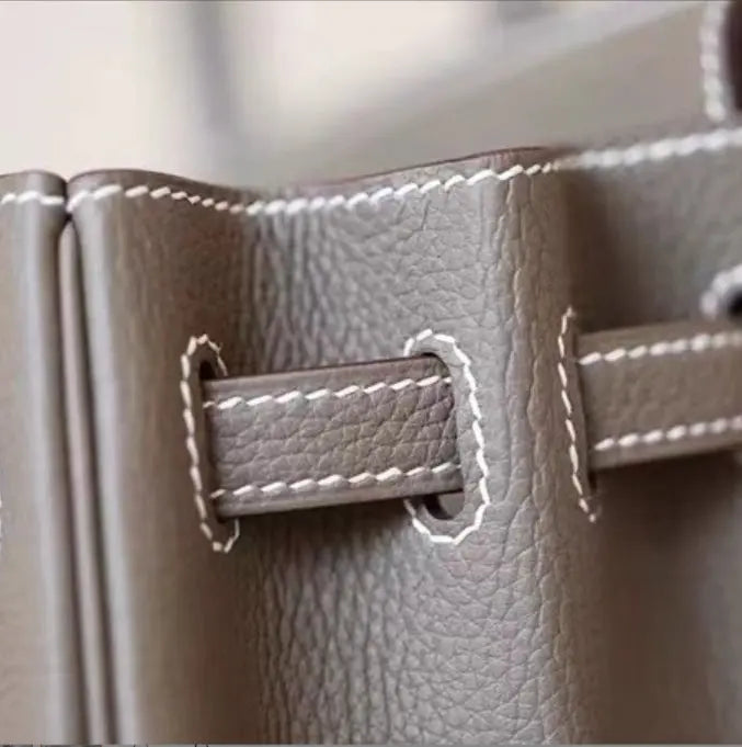 Top Handle Handbag with Shoulder Strap and Lock Closure for Women