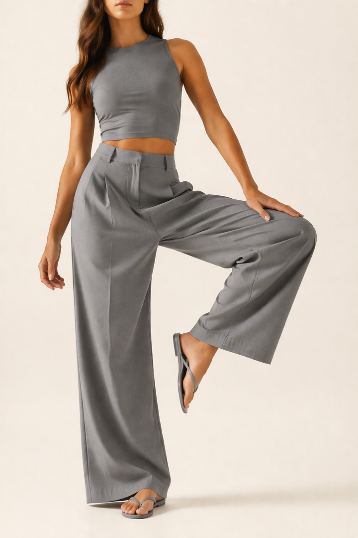 High Waisted Wide Leg Pants
