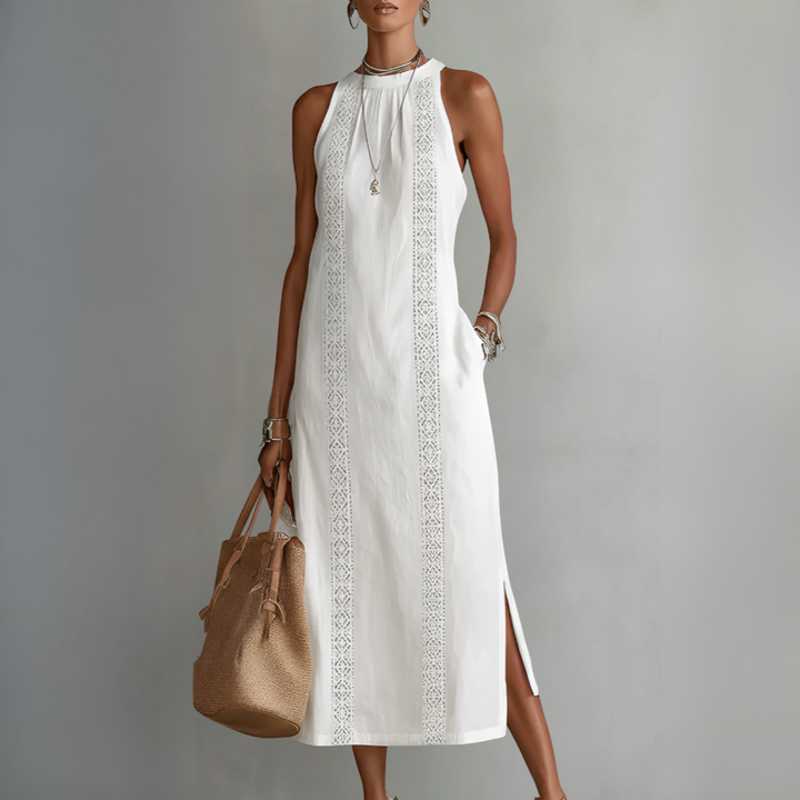Midi Dress Elegant Tailored Silhouette Feminine Style