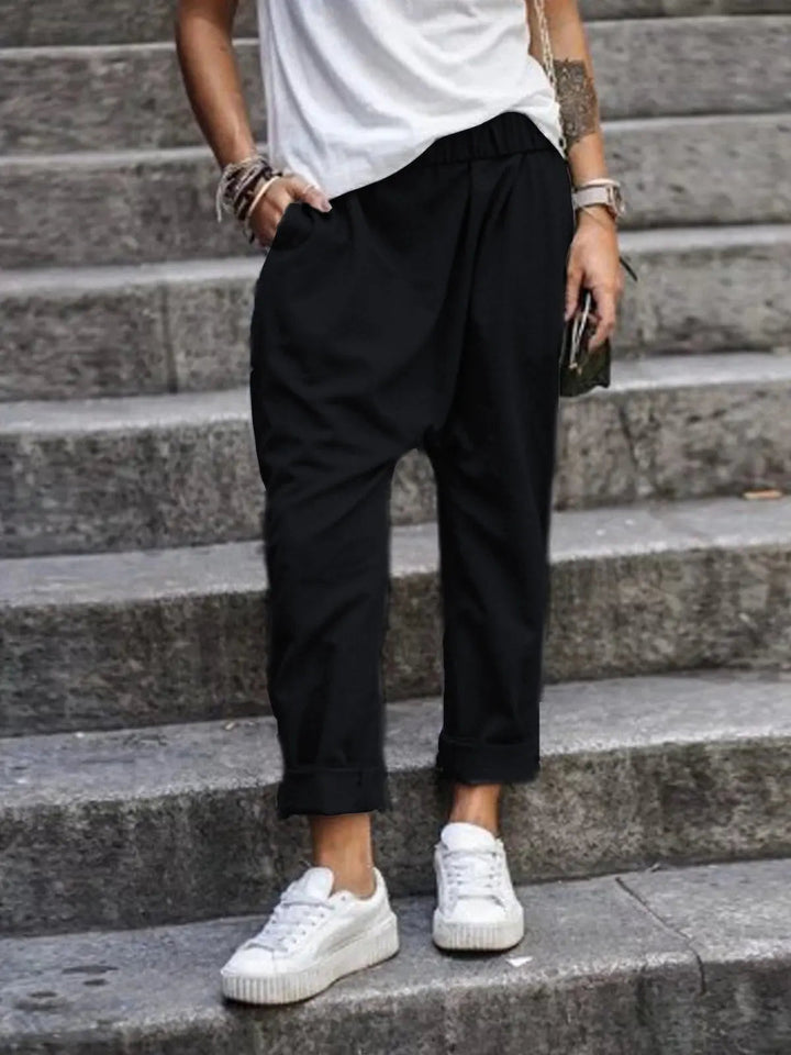Trousers Baggy Fit Relaxed Leg Casual Everyday Style