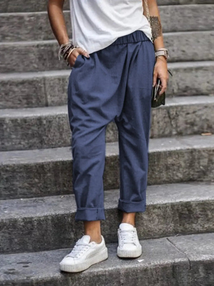 Trousers Baggy Fit Relaxed Leg Casual Everyday Style