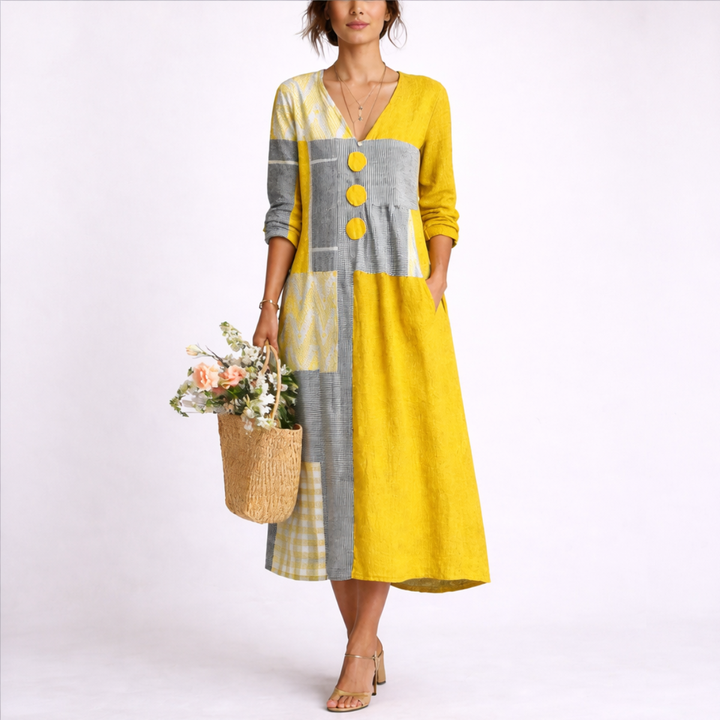 Midi Dress Effortless Summer Relaxed Fit Flowing Casual Style