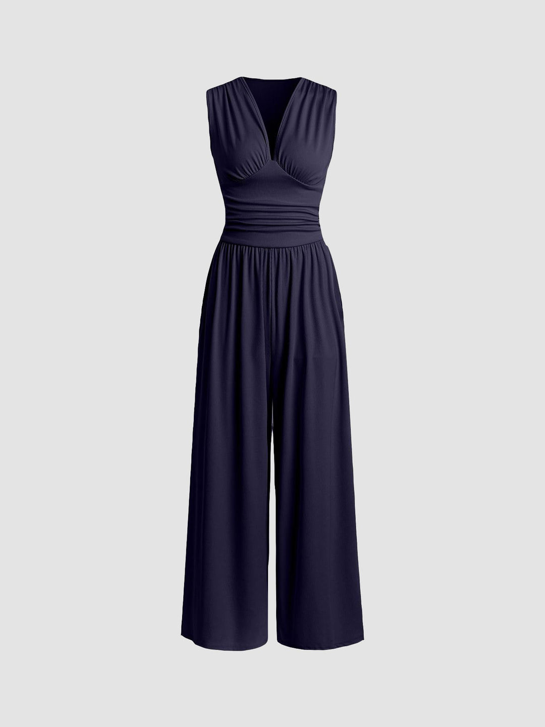 Jumpsuit Sleeveless Tailored Fit Casual Summer Elegant Style