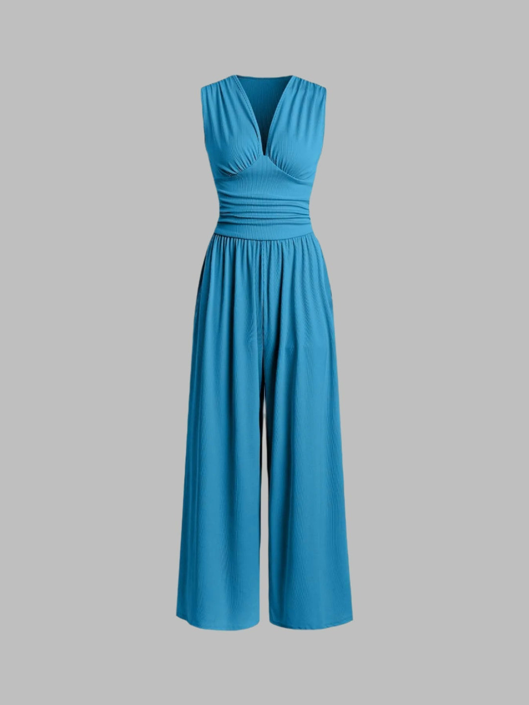 Jumpsuit Sleeveless Tailored Fit Casual Summer Elegant Style