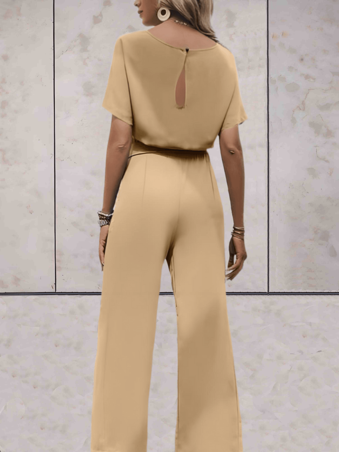 Jumpsuit Elegant Tailored Fit Wide Leg Evening Style