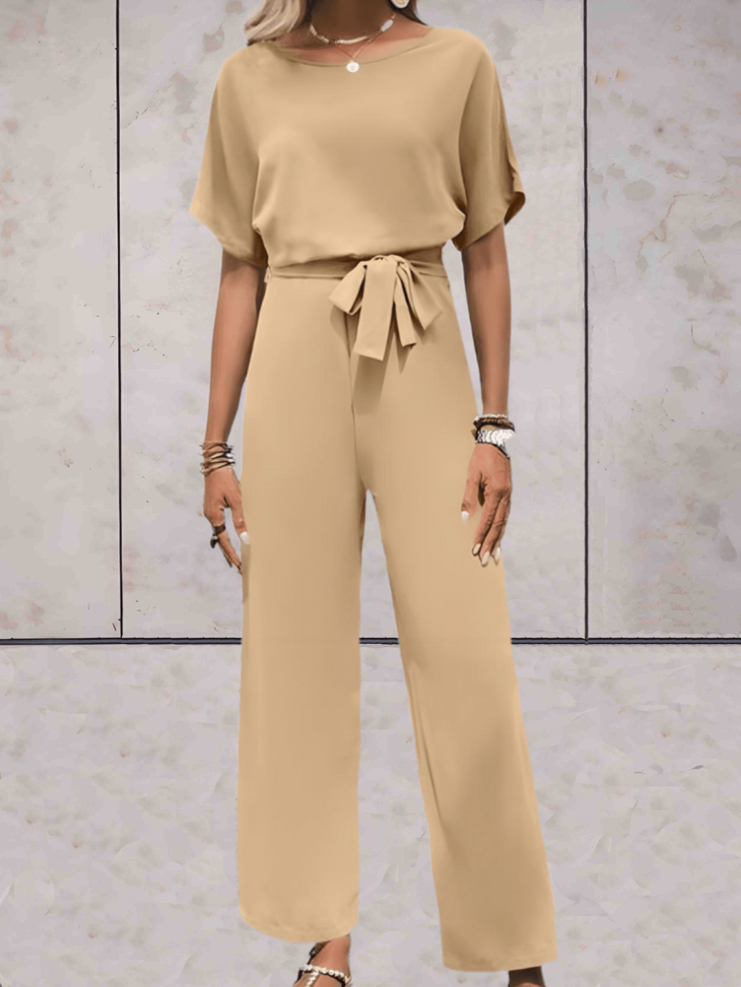 Jumpsuit Elegant Tailored Fit Wide Leg Evening Style
