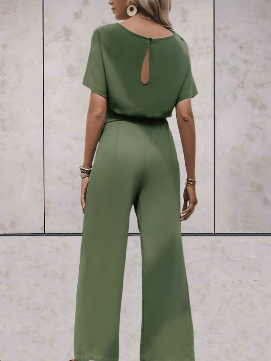 Jumpsuit Elegant Tailored Fit Wide Leg Evening Style
