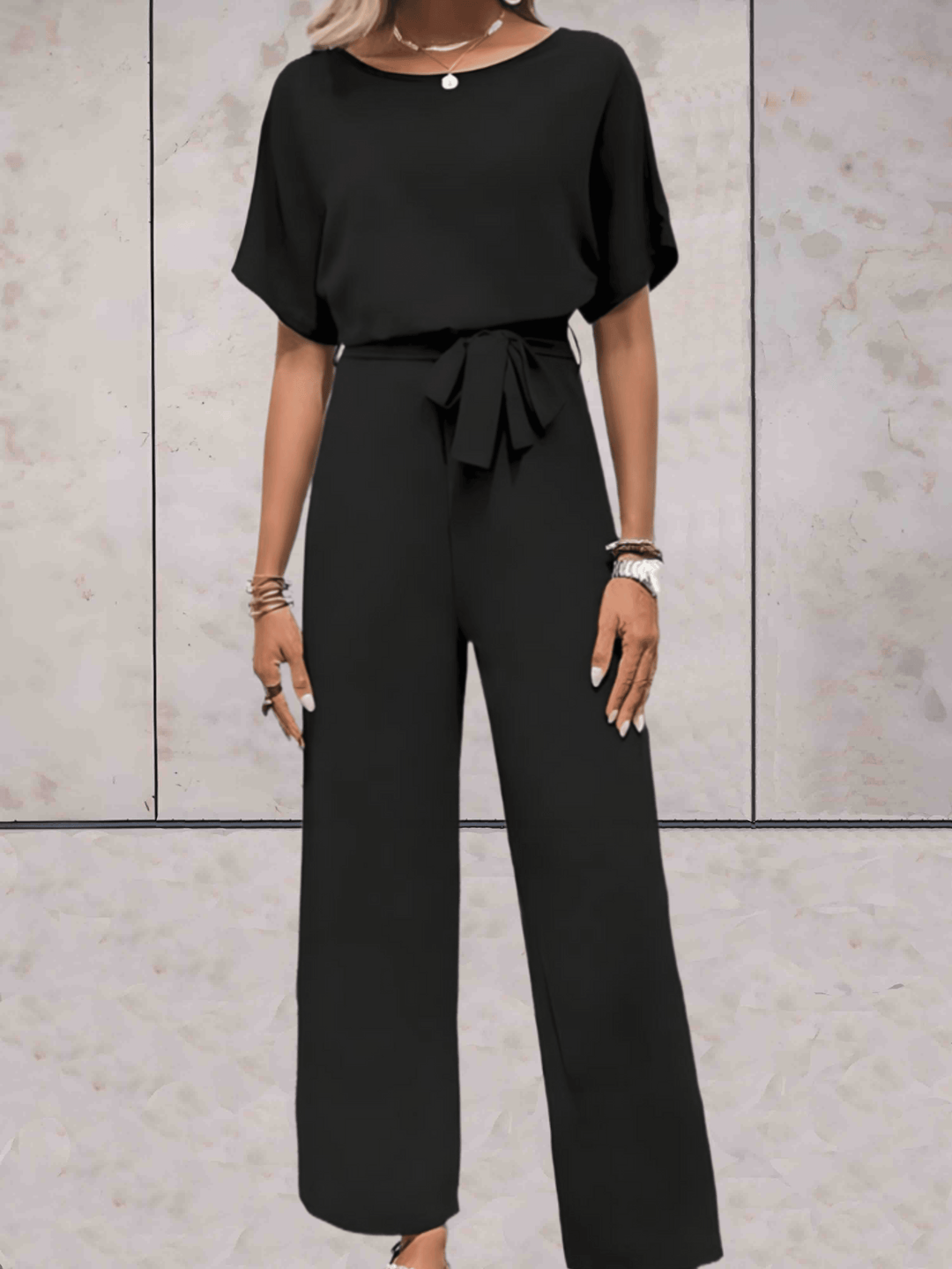 Jumpsuit Elegant Tailored Fit Wide Leg Evening Style