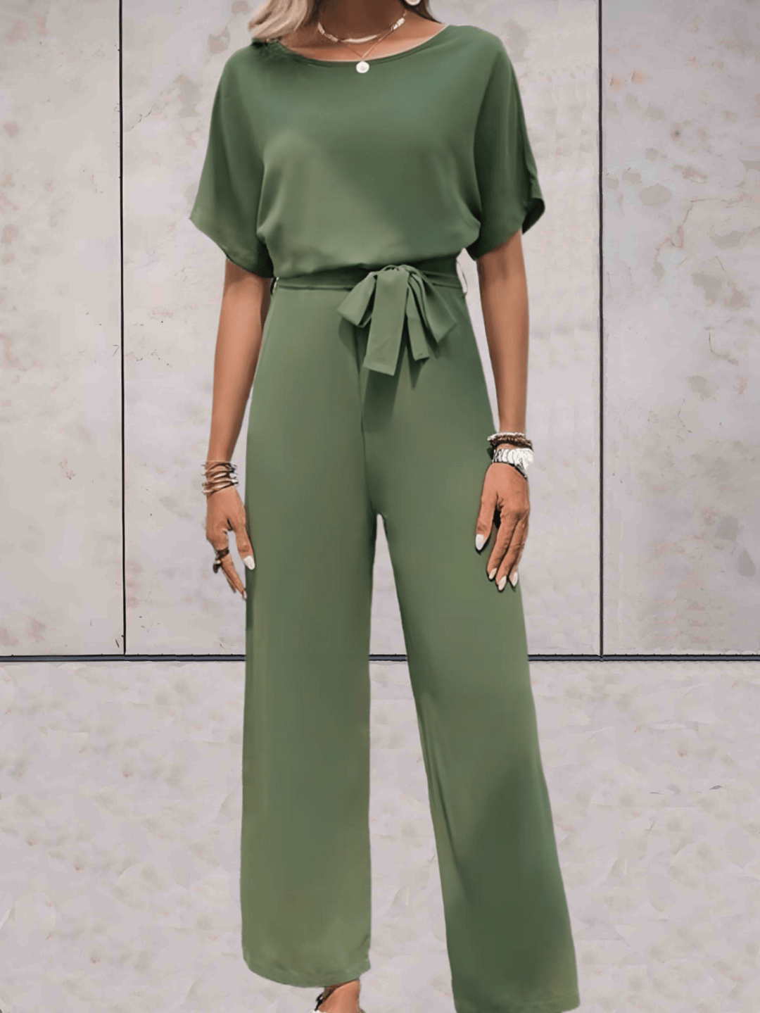 Jumpsuit Elegant Tailored Fit Wide Leg Evening Style