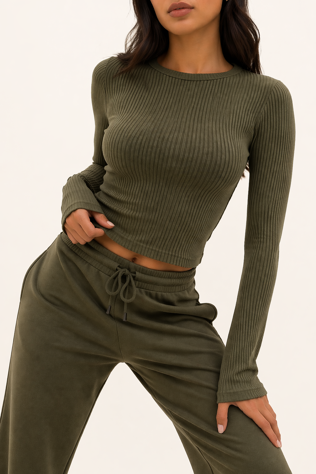 Ribbed Long Sleeve Top
