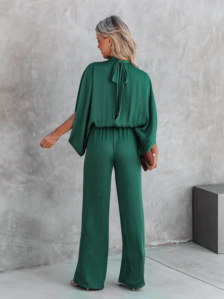 Jumpsuit Sleeveless Wide Leg Elegant Relaxed Fit Style