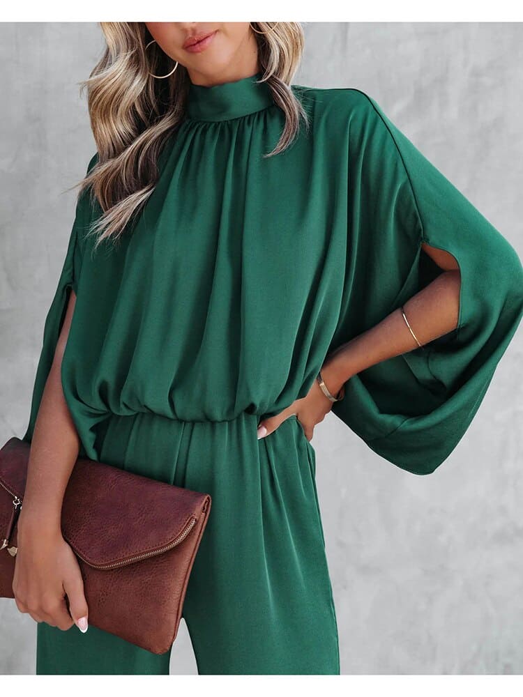 Jumpsuit Sleeveless Wide Leg Elegant Relaxed Fit Style