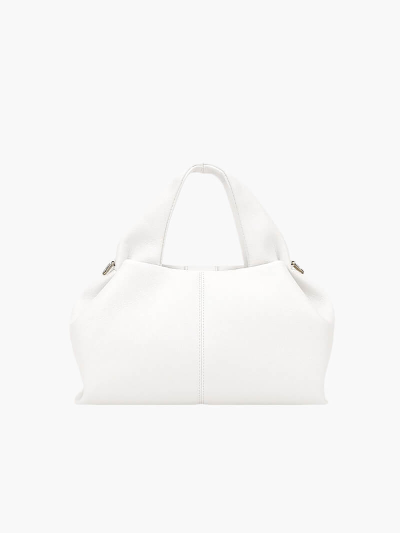 Structured Faux Leather Tote Bag for Women