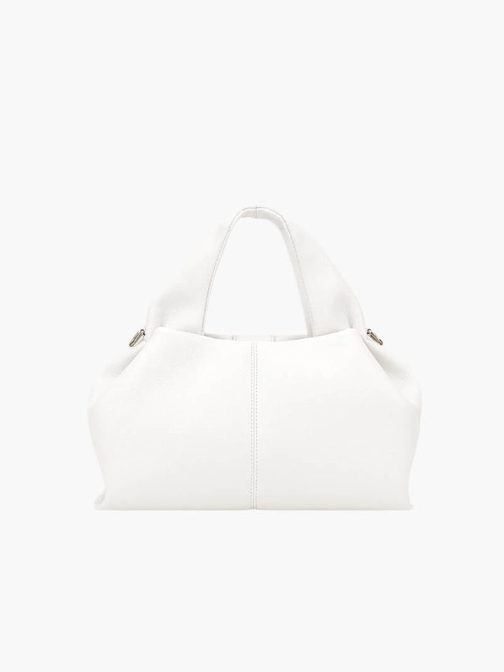 Structured Faux Leather Tote Bag for Women