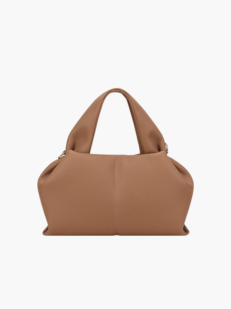 Structured Faux Leather Tote Bag for Women