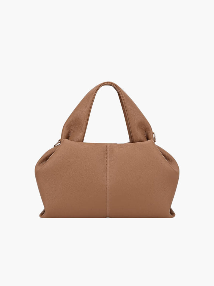 Structured Faux Leather Tote Bag for Women