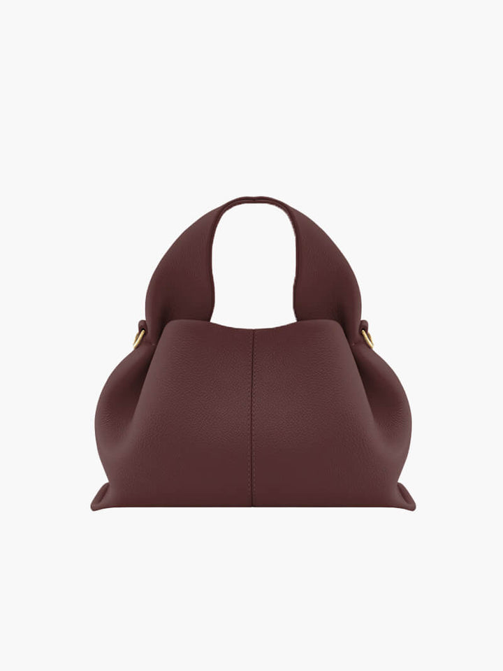 Structured Faux Leather Tote Bag for Women