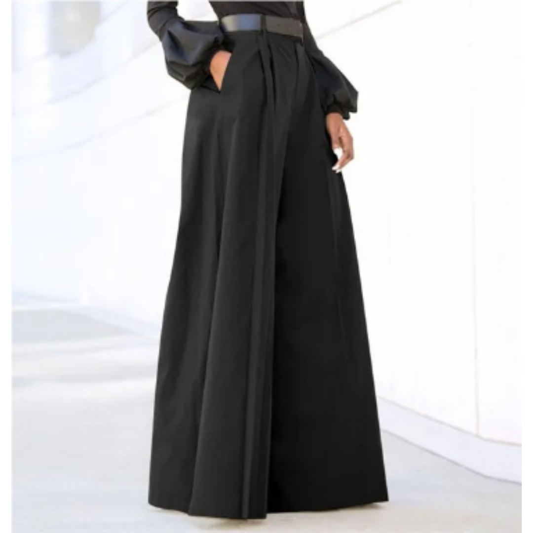 Trousers High Waist Wide Leg Palazzo Elegant Flowing Style