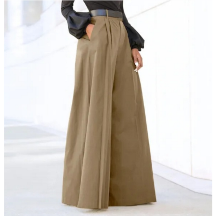 Trousers High Waist Wide Leg Palazzo Elegant Flowing Style