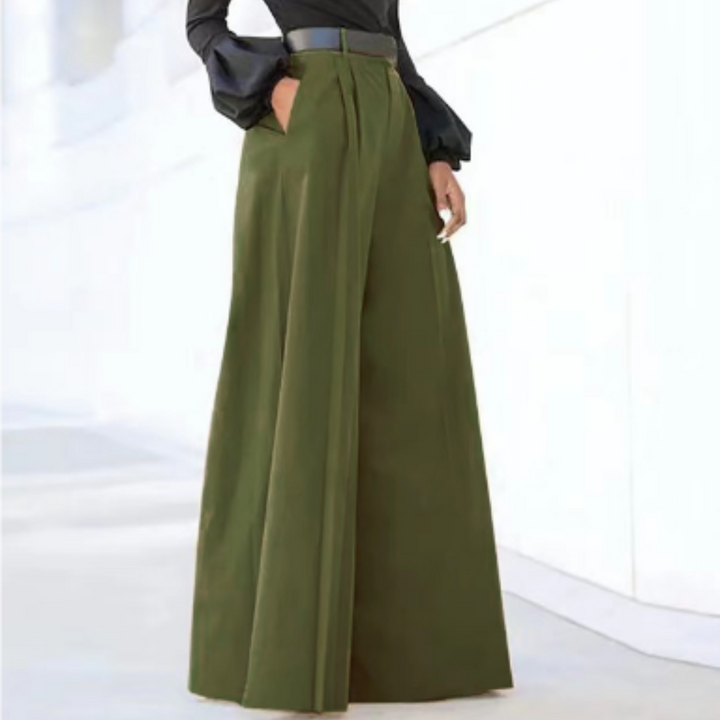 Trousers High Waist Wide Leg Palazzo Elegant Flowing Style