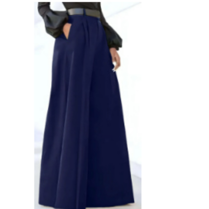 Trousers High Waist Wide Leg Palazzo Elegant Flowing Style