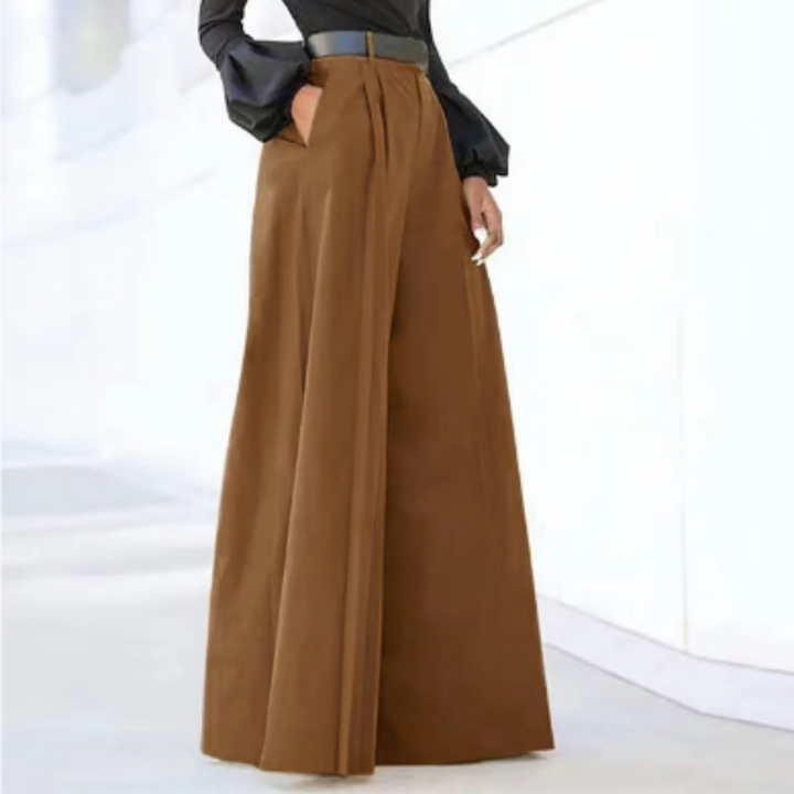 Trousers High Waist Wide Leg Palazzo Elegant Flowing Style
