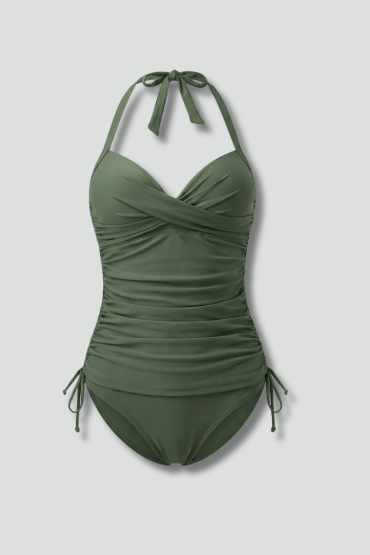 Fitted Tankini Ruffle Detail Summer Swimwear Stylish Fit