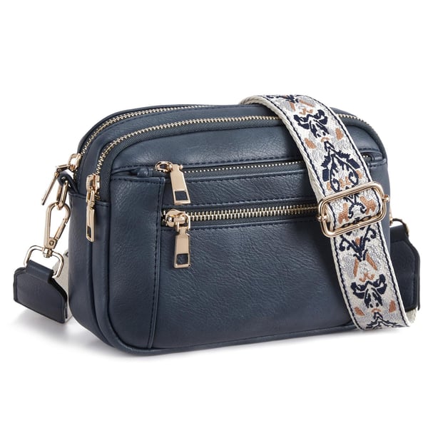 Crossbody Bag with Wide Adjustable Strap for Women