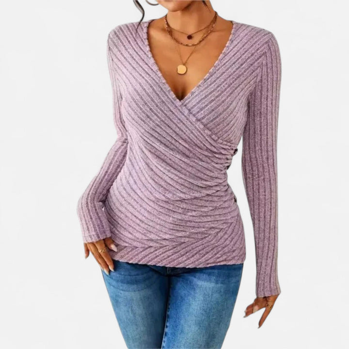 Top Long Sleeve Sculpting Fit Premium Elegant Style