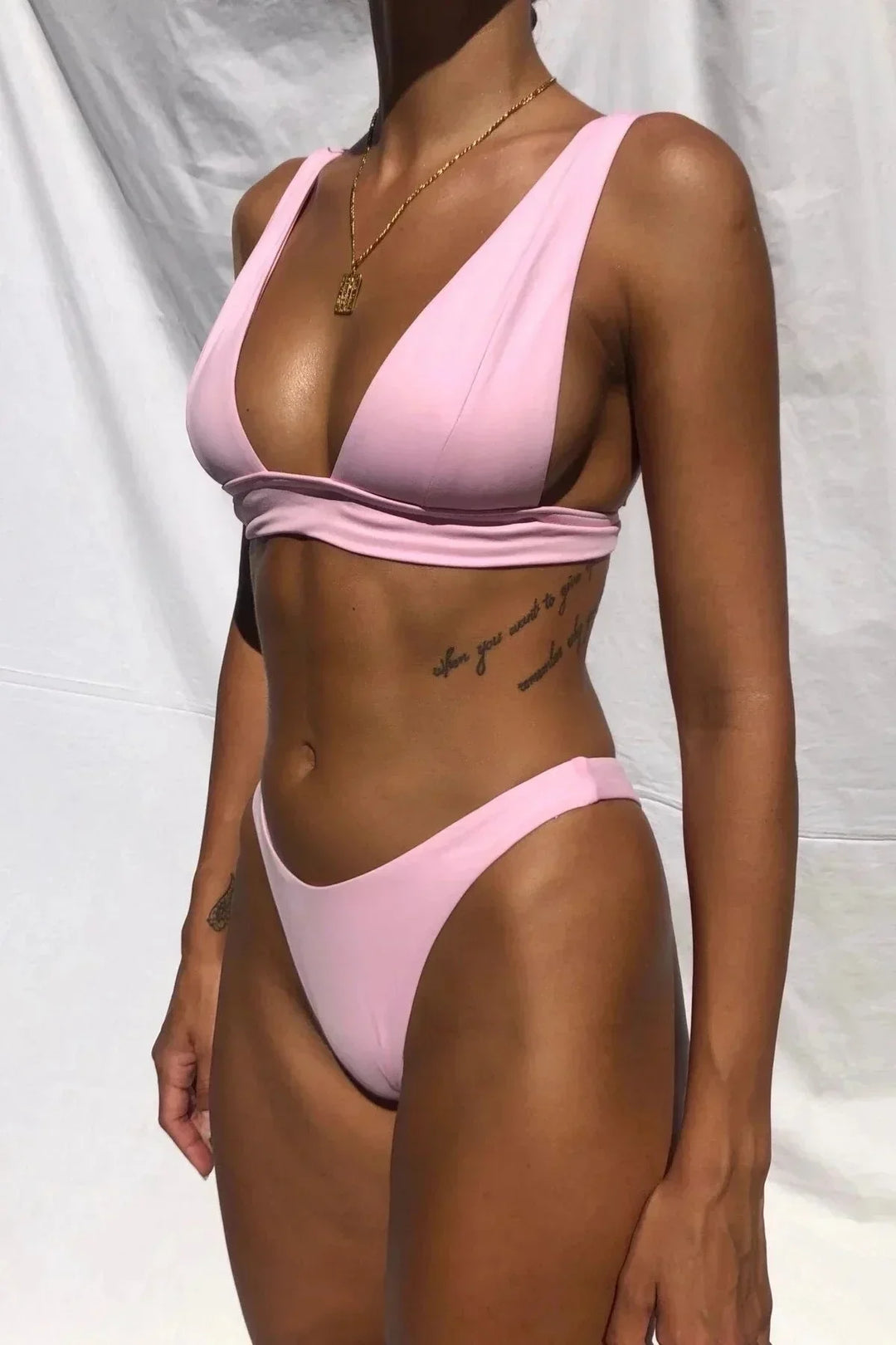 Push Up Bikini High Waisted Bottom Two Piece Swimwear