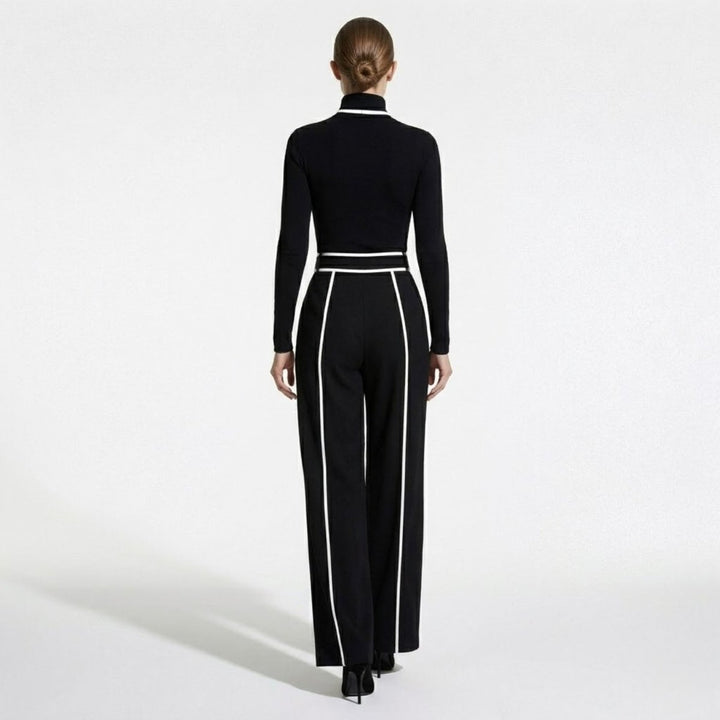 Tailored Wide Leg Jumpsuit with Belt – Elegant Modern Silhouette