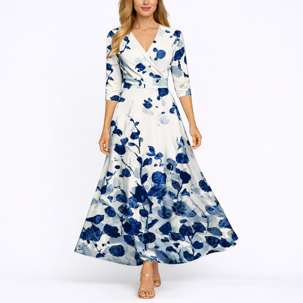 Maxi Dress Floral Print Elegant Flowing Silhouette Feminine Style