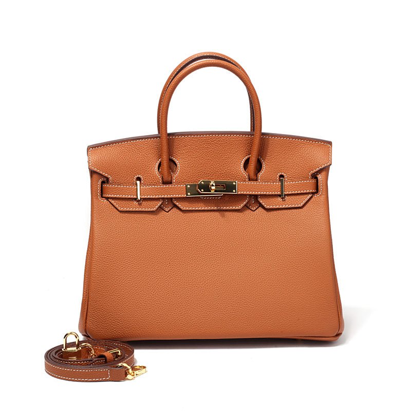 Top Handle Handbag with Turn Lock Closure for Women