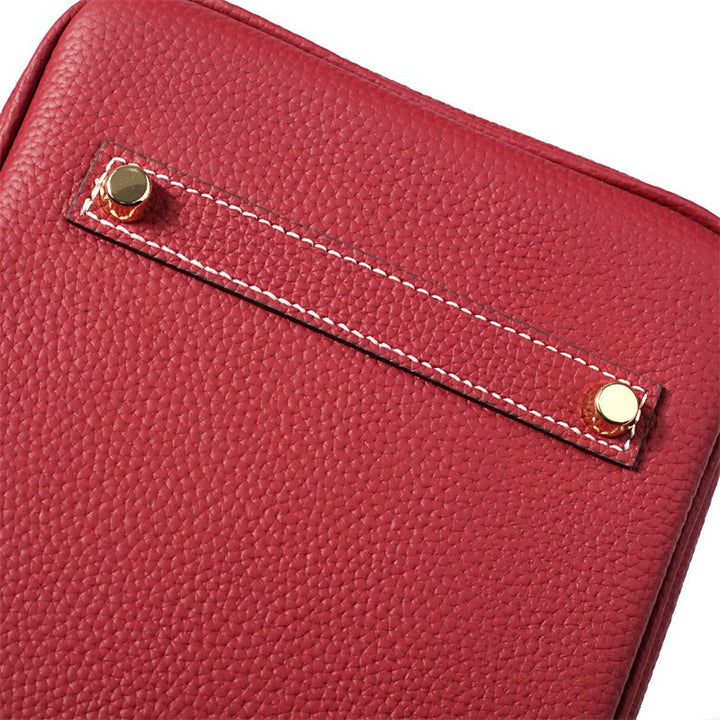 Top Handle Handbag with Turn Lock Closure for Women