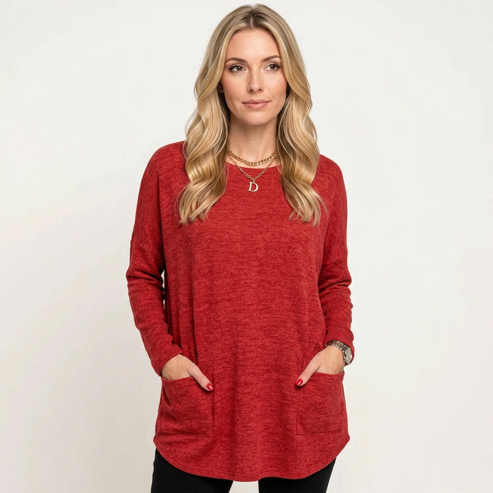 Tunic Oversized Long Sleeve Comfortable Relaxed Fit Casual Style