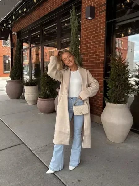 Jeans High Waist Relaxed Fit Straight Leg Casual Style