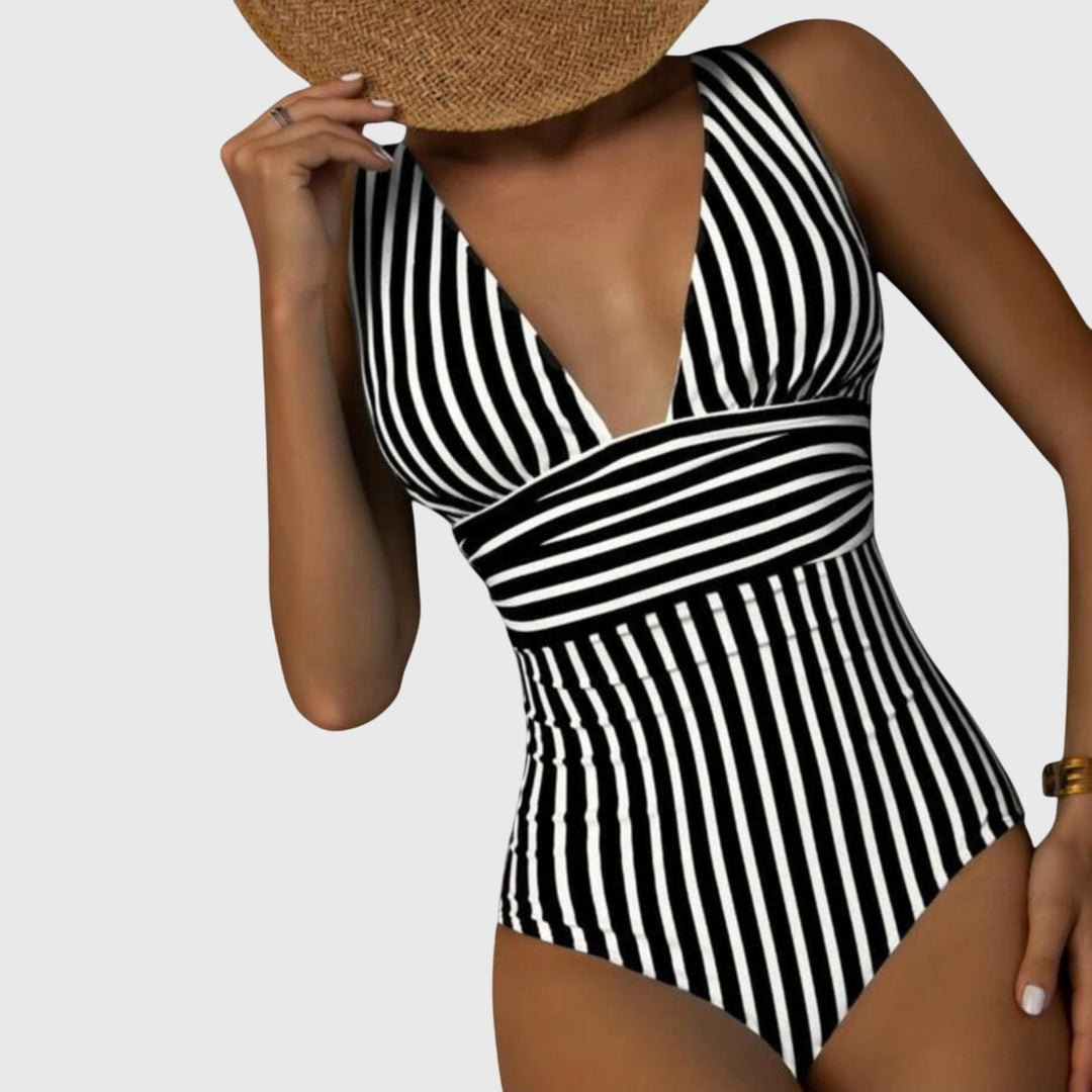 Shaped Swimsuit V Neck Summer Beach Swimwear Stylish Fit