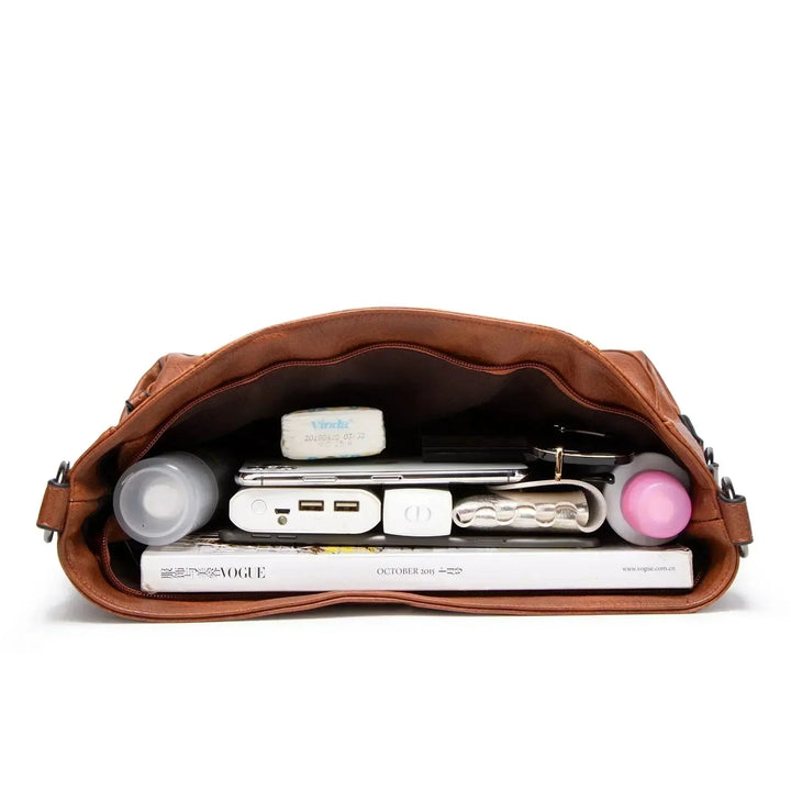 Slouchy Shoulder Bag with Adjustable Strap for Women