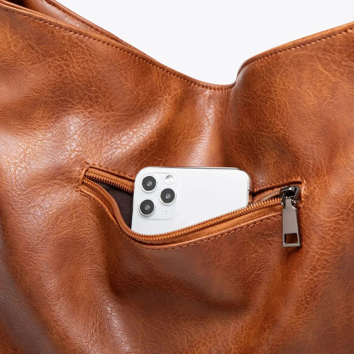 Slouchy Shoulder Bag with Adjustable Strap for Women