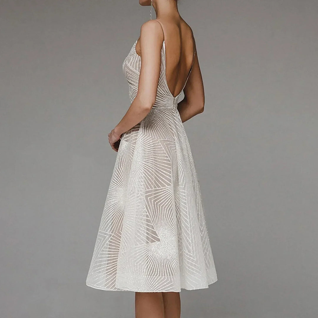 A-Line Cocktail Dress Elegant Structured Fit Timeless Style