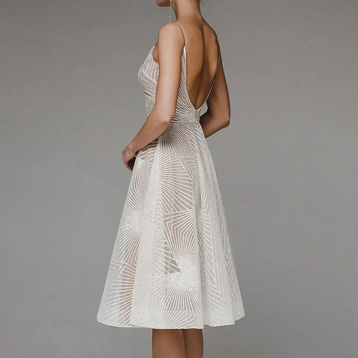 A-Line Cocktail Dress Elegant Structured Fit Timeless Style