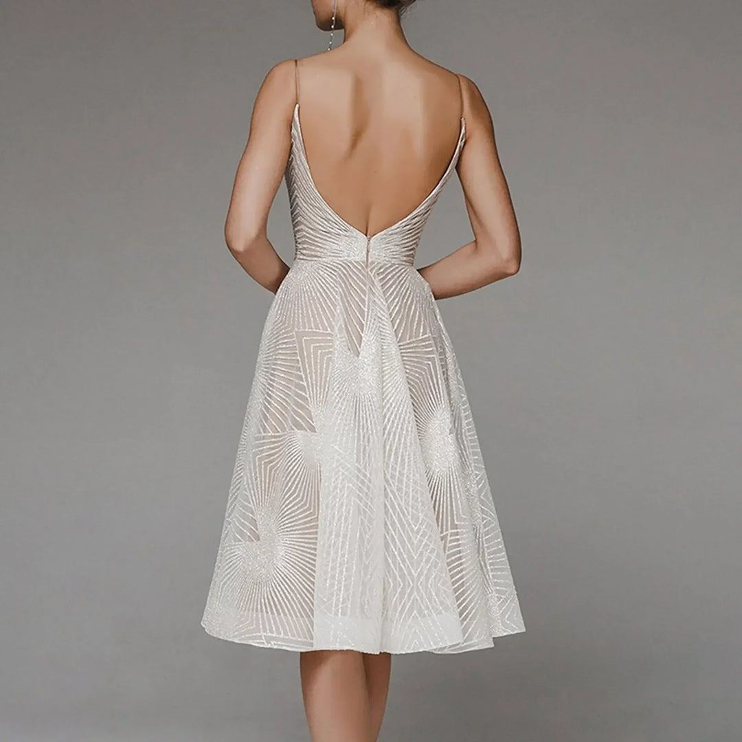 A-Line Cocktail Dress Elegant Structured Fit Timeless Style
