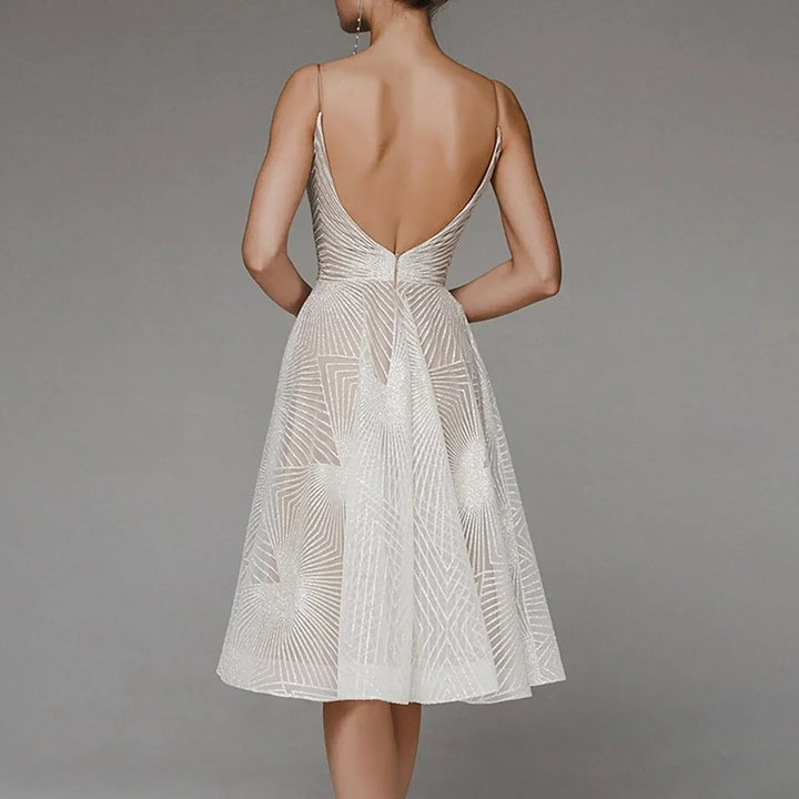 A-Line Cocktail Dress Elegant Structured Fit Timeless Style