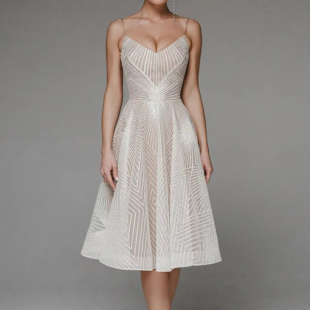 A-Line Cocktail Dress Elegant Structured Fit Timeless Style